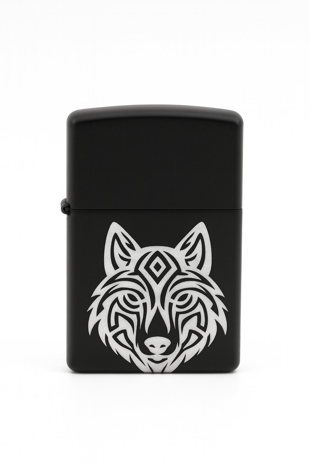 Briquet Tempête Gravé Loup