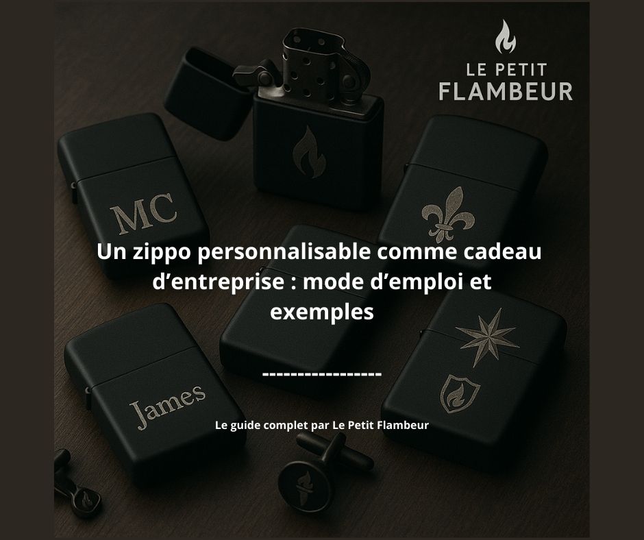 Un Zippo personnalisable comme cadeau d'entreprise : mode d'emploi et exemples