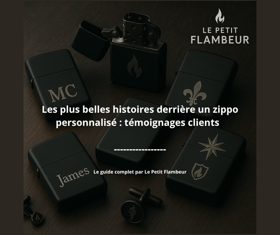Les plus belles histoires derrière un Zippo personnalisé : témoignages clients