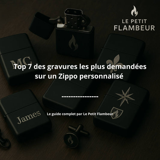 Top 7 des gravures les plus demandées sur un Zippo personnalisé
