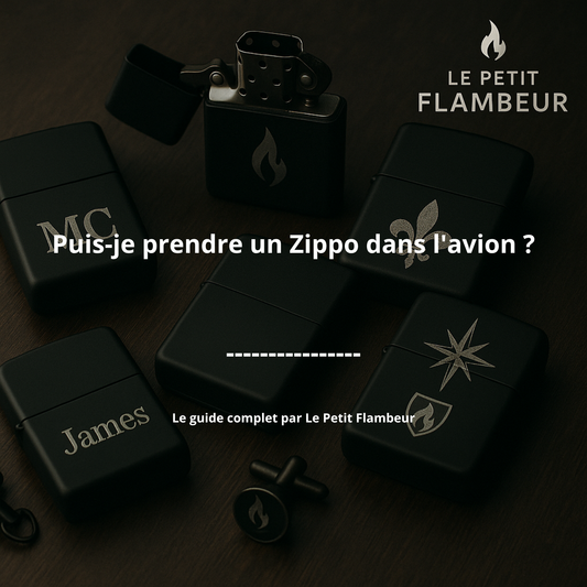 Puis-je prendre un zippo dans l'avion ?