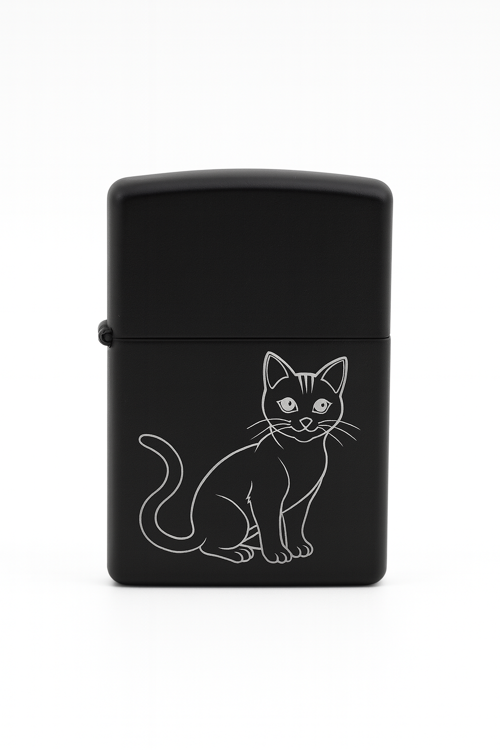 Briquet Tempête Gravé Chat