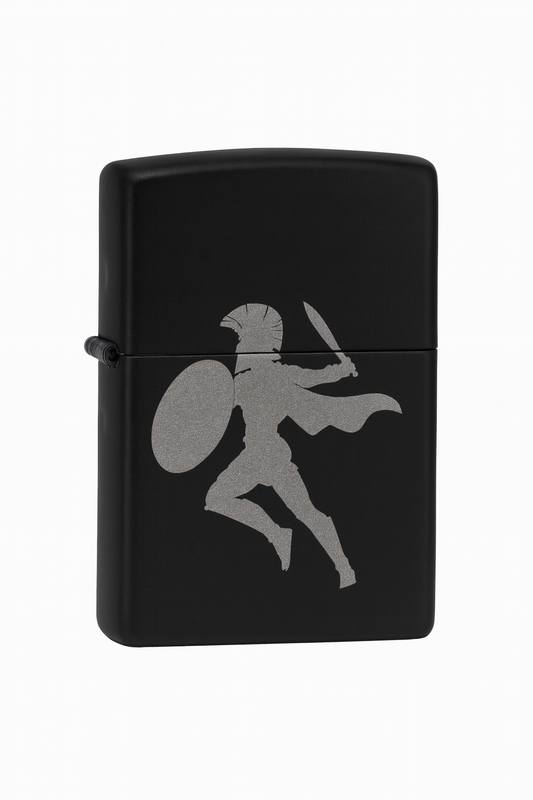 Briquet Tempête Gravé Gladiateur
