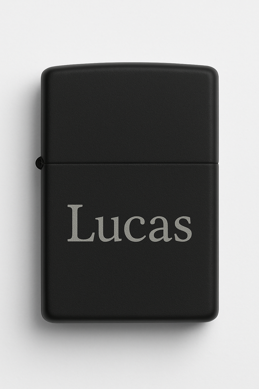 Briquet Tempête Gravé Lucas