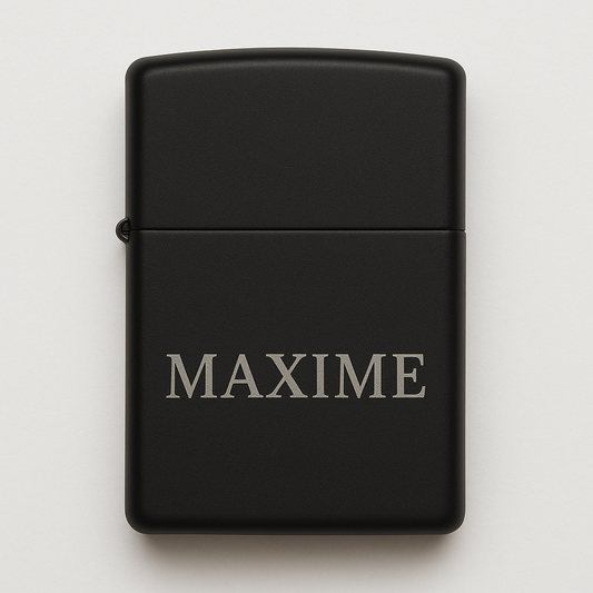 Briquet Tempête Gravé Maxime