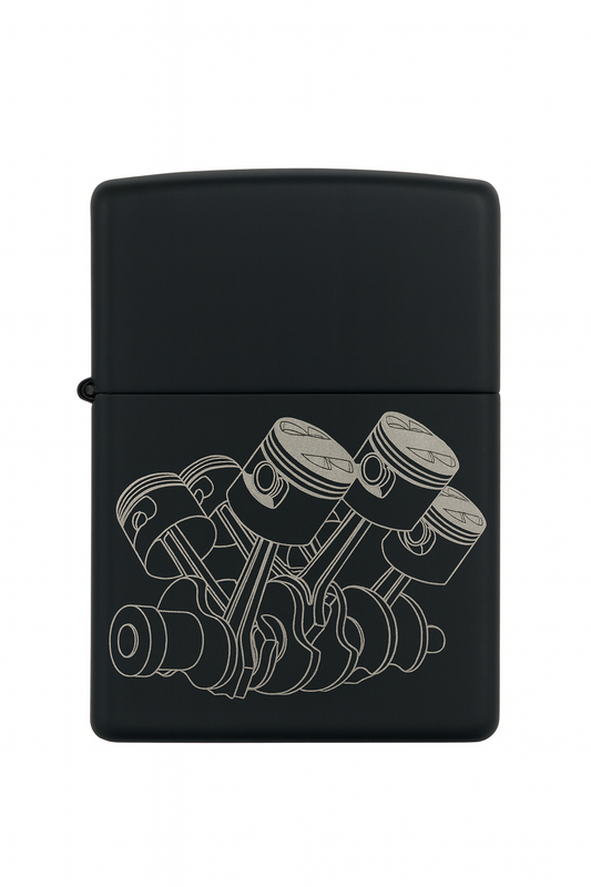 Briquet Tempête Gravé Moteur Automobile