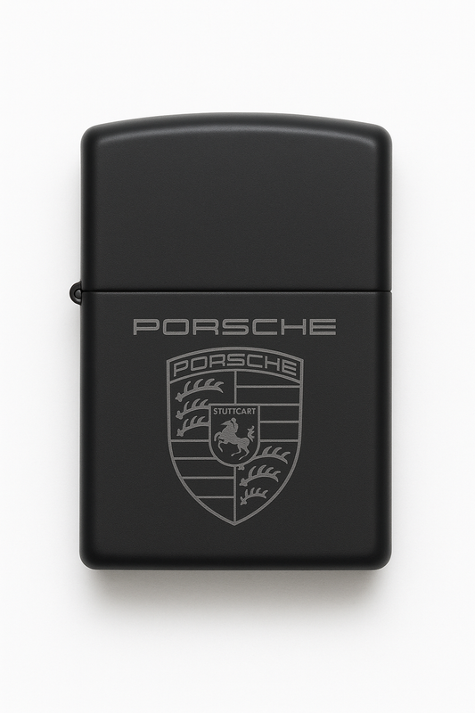 Briquet Tempête Gravé Porsche