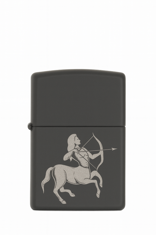 Briquet Tempête Gravé Sagittaire