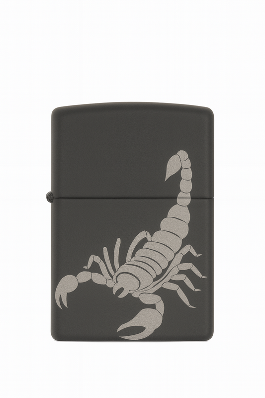 Briquet Tempête Gravé Scorpion
