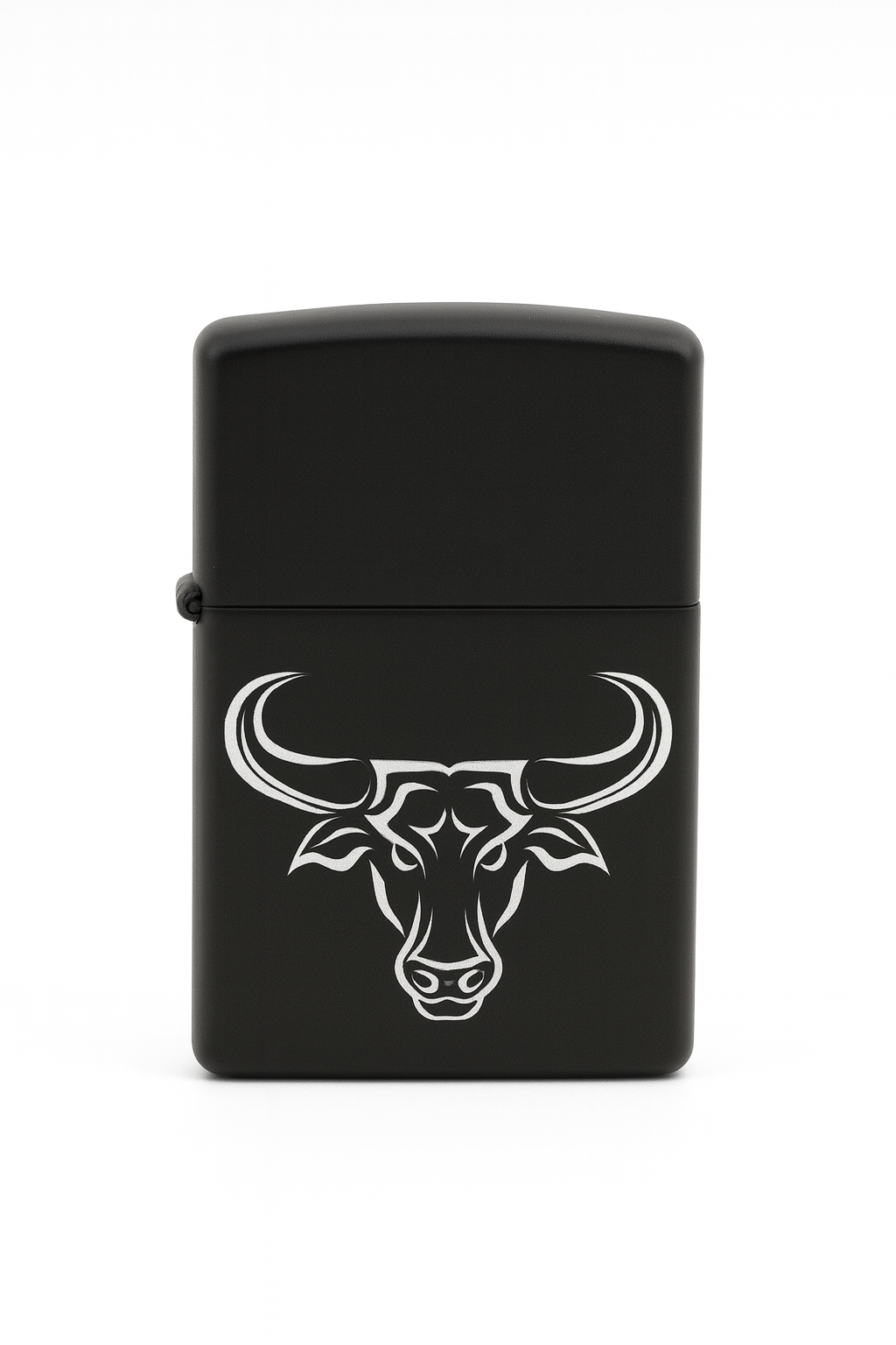 Briquet Tempête Gravé Taureau