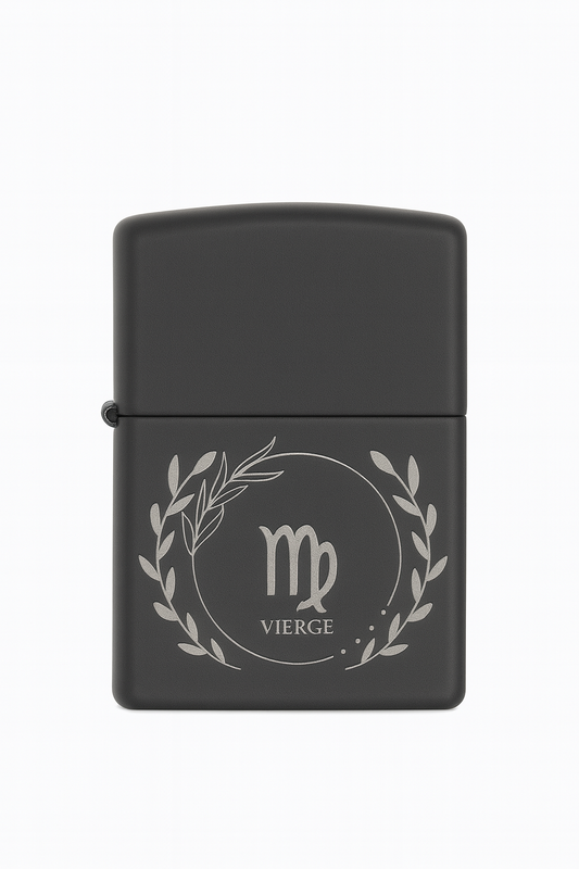 Briquet Tempête Gravé Vierge