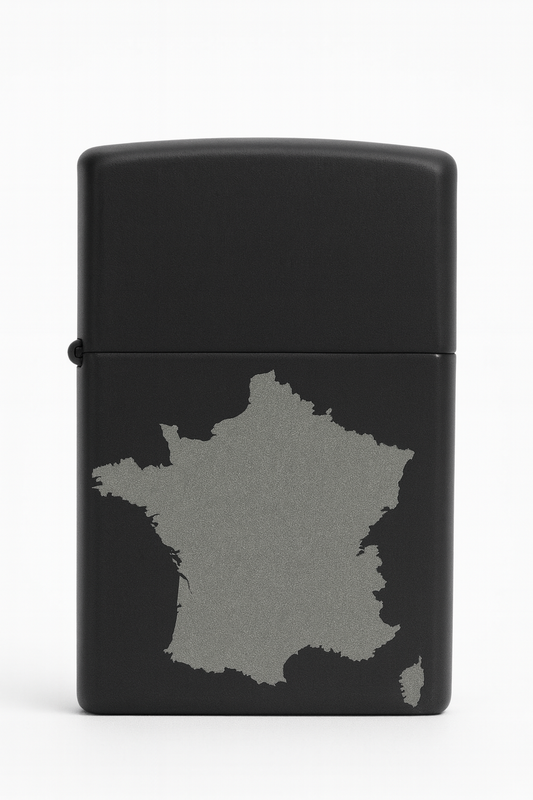 Briquet Zippo carte géographique