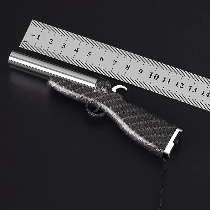 Briquet à gaz en forme de pistolet à double flamme